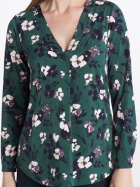 Beacon Patty Long Sleeve - Stitch Fix - Size S - Dark Green - Lots of Stretch